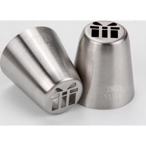 20pcs/lot)Free Shipping New Stainless Steel Xmas Theme(Gift Box) Pastry Icing Nozzles #XM01