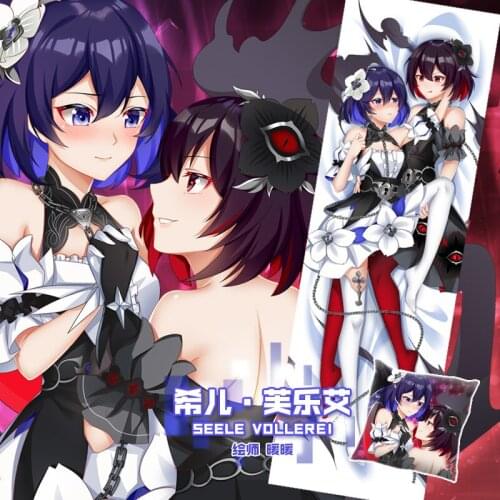Anime Game Seele Vollerei Honkai Impact 3 Dakimakura Hugging Body Pillow Case Otaku Male Pillow Cushion Cover Cartoon Gifts SM