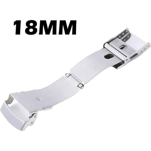 Stainless Steel Fold Clasp Safet Buckle Automatic Double Click Butterfly Buckle Watch Push Button Fold Deployment Strap Buckle