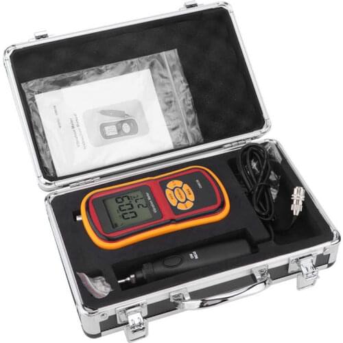 Vibration Meter GM63B LCD Screen Display Digital Vibration Meter for Speed for Displacement Measurement for Acceleration