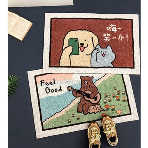 Silk Ring Door Mat Carpet Vloerkleed Tapijt Badmat Deurmat Kleed Schapenvacht Floor Mats Doormats Carpets dywan dla dzieci ковер