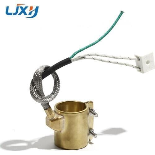 LJXH Brass Band Heater Electric Heating Ring 60x40/60x45/60x50/60x60/65x30mm Inner Diameter x Height with Two/Three/Five Wire