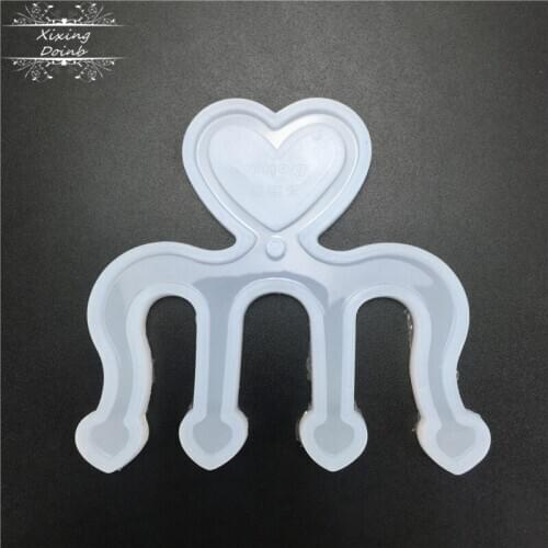 Heart shape music clip clip silicone jelly mold cake decoration tool candy chocolate fudge mold resin mold