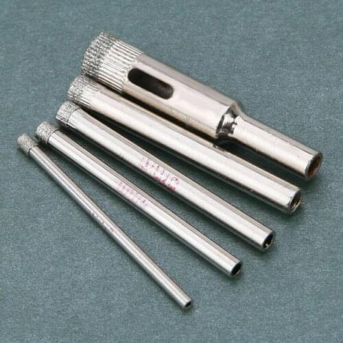 10pcs Diamond Coated Drill Bit Set Tile Marble Glass Ceramic Hole Saw Drilling Bits For Power Tools 3-18mm Marble Drilling Bit