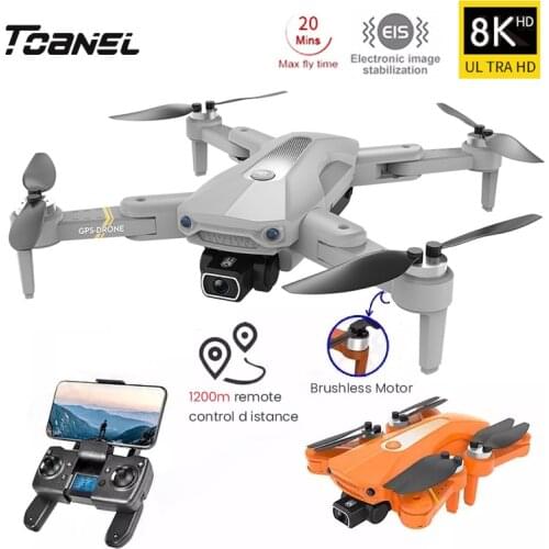 New K80 Drone 8K HD Dual Camera with GPS 5g WiFi Wide angle FPV Real-time Transmission RC Distance 1.2km Professional Drone