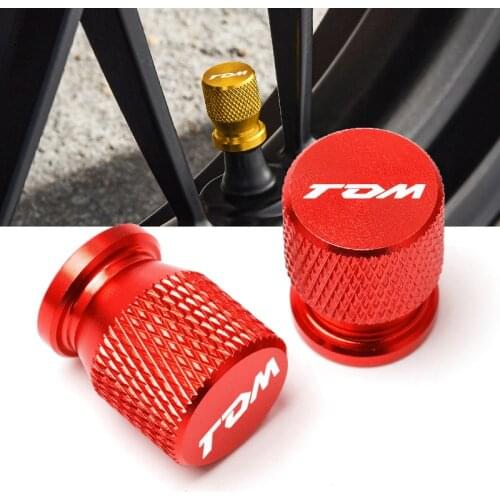 With LOGO TDM For YAMAHA TDM850 TDM900 TDM 850 900 All Years CNC Aluminum Tyre Valve Air Port Cover Cap Motorcycle Accessories