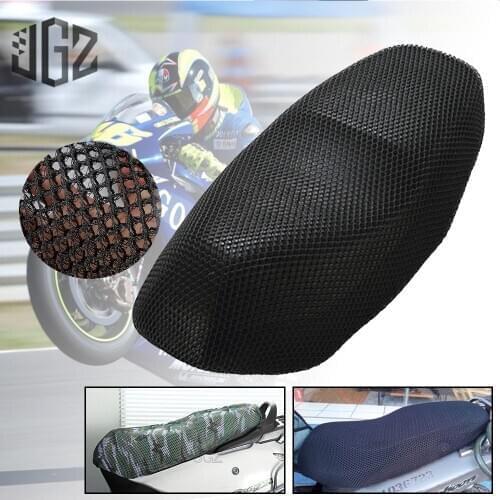 Motorcycle Seat Cover Breathable Insulation Cushion Sunscreen Protector Net for Scooter Honda Yamaha VESPA Harley Accessories