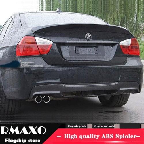 For BMW E90 Spoiler 2006-2010 BMW E90 320li 325li spoiler ACK ABS Material Car Rear Wing Primer Color Rear Spoiler