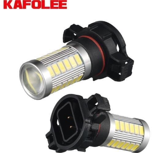 KAFOLEE LED Car Fog lamp 5202 5201 PSX24W LED PSY24W PS19W H16 Motorcycle Turn Signal Lights led Driving Light Accessories 600LM