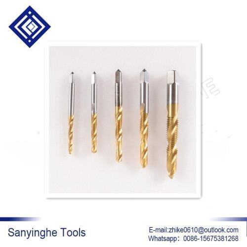 High hardness 10 pcs/lots versatile composite tap drill and tapping integrated wire tapping