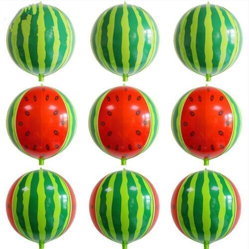 1pc 22" 4D Watermelon foil balloons globos fiesta wedding big balloon birthday party decorations kids oh baby party balloons