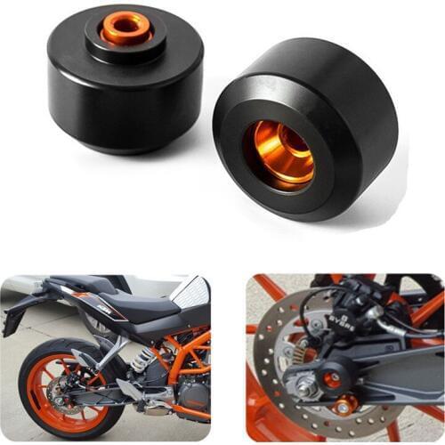 Front Rear Fork Wheel Protector Frame Slider Crash Pads Protector For KTM DUKE 390 2013-2018 For KTM DUKE 125 DUKE 200 2012-2018