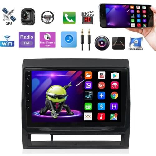 9‘’ Android 10.1 Recording Mirror Dual Spindle Vehicle Navigation Car Stereo Radio WiFi DAB TOYOTA TACOMA/HILUX 2005-2013