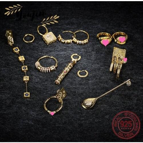 New Womens Zircon Tribe Ear Clips Earrings Luxury Fashion Monaco Exquisite Jewelry Gift 925 Silver