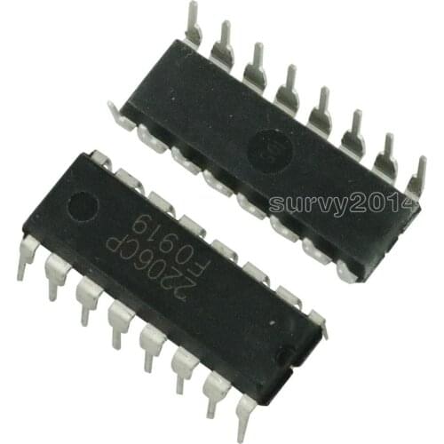 2PCS XR2206 XR2206CP Monolithic Function Generator IC 16 PIN DIP