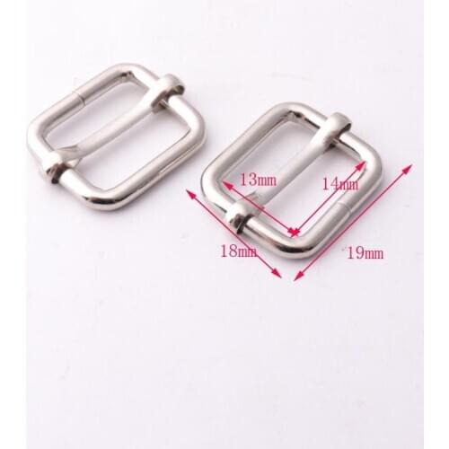20pcs/lot small size inner 14*13mm metal Adjustable buckle pin buckle for belts handbag garment accessories