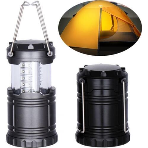 30pcs/lot 30 LED Ultra Bright Portable Lantern LED Camping Outdoor Tent Light Collapsible Lamp