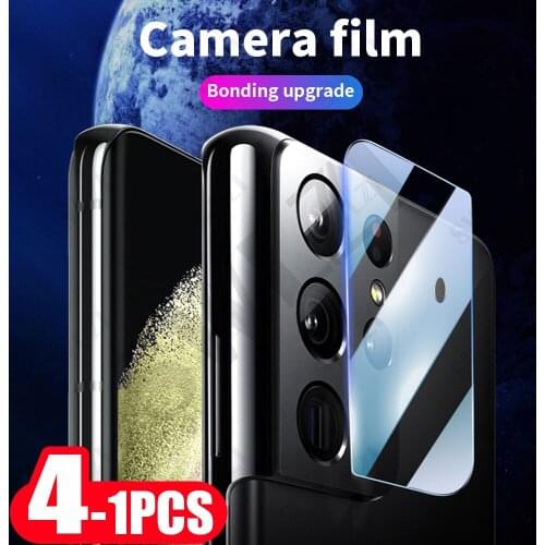 4-1Pcs Camera Lens for Samsung Galaxy s20 FE ultra phone screen protector s21 plus Tempered Film Tempered Glass