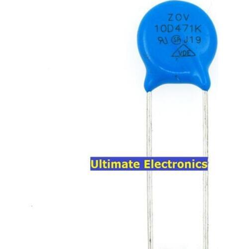 50pcs Varistors 10D471K 470V Metal voltage dependent resistor