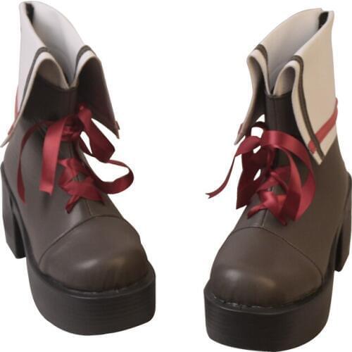 Anime Cosplay Arknights Eyjafjalla Shoe Short Boots Cosplay Lolita Shoe Custom Made A