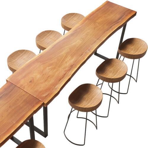 Bar Table Solid Wood Household Bar Table Balcony Table Creative Coffee