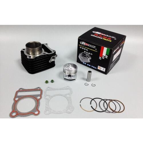 Free Shipping NASAKI Brand Cylinder Kit& Piston Kit For SUZUKI GS125 Black DR125 GZ125 GN GZ GS 125 Cylindre