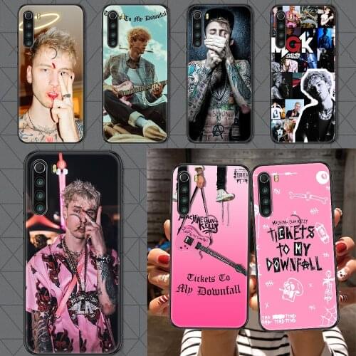 MGK Machine Gun kelly Rapper Phone case For Xiaomi Redmi Note 7 7A 8 8T 9 9A 9S 10 K30 Pro Ultra black art back trend shell