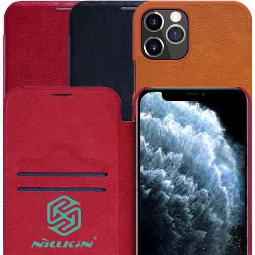Nillkin Qin Book Flip Leather Case For iPhone 12 Pro Max mini Wallet Coque Capinha For iPhone 12 mini