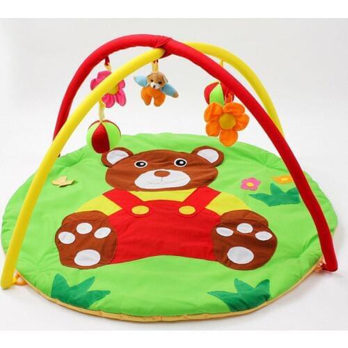 Baby folding Bear healthy portable playmat infant gym mats for children mat in the nursery babygym tapis de jeux bebe room deco