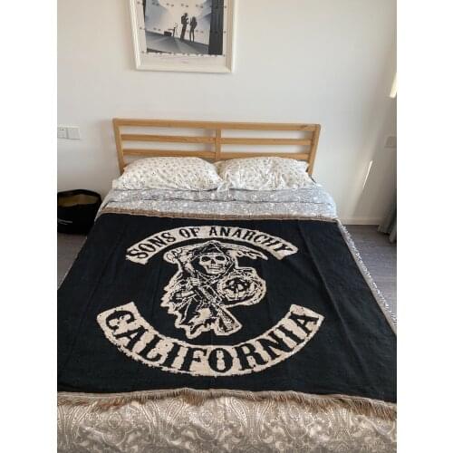 Sons of Anarchy The Death Sofa Towel Blanket Wall Hanging Wall Decor Tapestry Bedspread Bedding Blanket