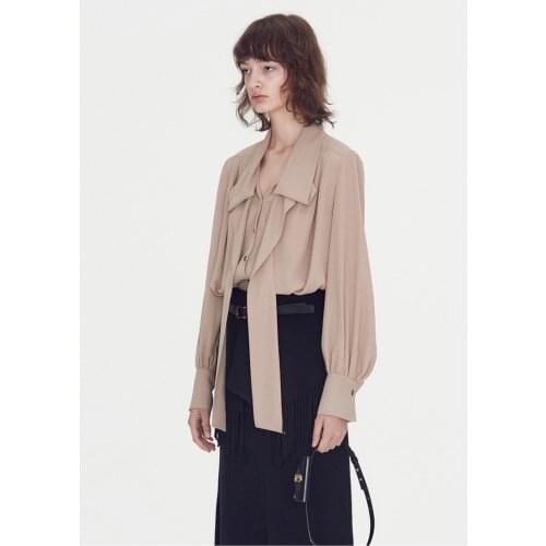 EOSEENY Blouses With Tie