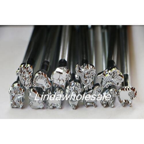 Leather carving printing tools,leather stamp,leather stamp tools
