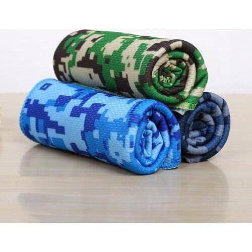 Printed Camouflage Cold Towel Cold Feeling Cold Towel Summer Outdoor Sports Heatstroke Prevention Bath Towels