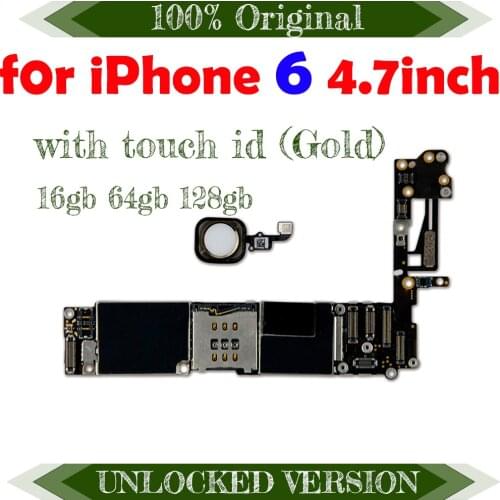 Clean iCloud Unlocked Original Logic Board Full Working for iPhone 6 (4.7inch) Motherboard 4G Lte GSM Network Working Perfectly
