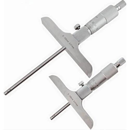 Depth Micrometer 0-25mm 0.01mm Machinist Mic Gauge Gage Tool high quality tools