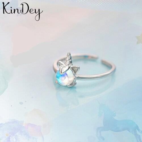 Kindey Fashion Silver Color Crystal Rings For Women Vintage Female Finger Ring Jewelry Girls Gift