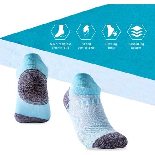 Men Women Cycling Socks Short Tube Breathable Compression Socks Anti-sweat Outdoor Running Basketball Soccer Sports Socks