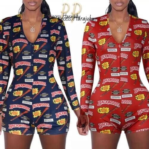 Plus Size New Women Summer Multicolor Fashion Pajama Set Suit Pyjamas Kawaii Print Jump Suit Sleepwear Set Homewear Dropshipping