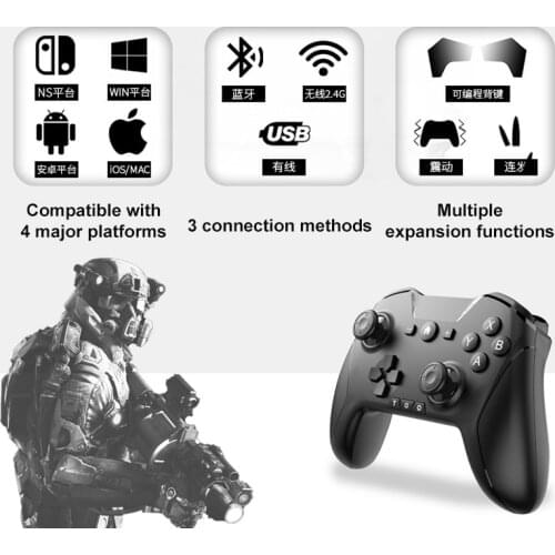New Wireless-Bluetooth Gamepad For IOS OS Game Joystick Controller For NS-Switch Pro Gamepad For Switch Pro Console
