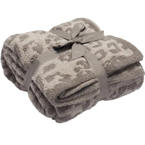 High-grade Leopard Fleece Plush Plaid Throw Blanket Sofa Blankets for Beds Super Soft Comfortable Lightweight Winter Warm Travel