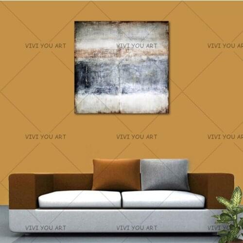 Original abstract oil painting, Contemporary Hand-painted Large wall Art decor Black white Oil paintings gray large canvas