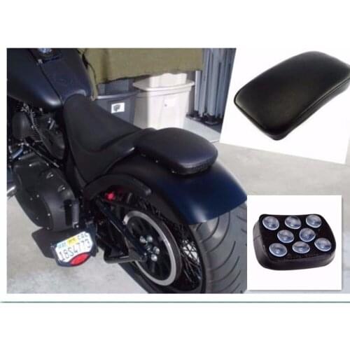 Rear Passenger Cushion 8 Suction Cups Pillion Pad Suction For Harley Dyna Chopper Cruiser Softail Sportster 883 Touring