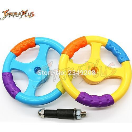 Swing Machine Steering Wheel Plastic Steering Wheel With Screw Nut Childrens swing car accessories