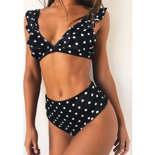 QingLemon Polka Dot Swimwear