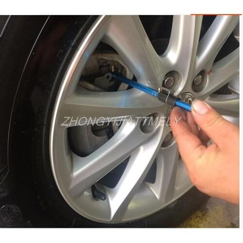 Car brake pad test pen, tire tread depth measuring ruler, car repair tool