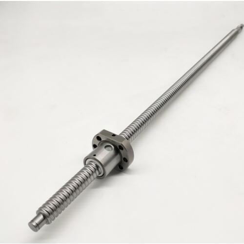SFU1604 1000mm Ball Screw Set : 1 pc ball screw RM1604 1000mm+1pc SFU1604 ball nut cnc part standard end machined for BK/BF12