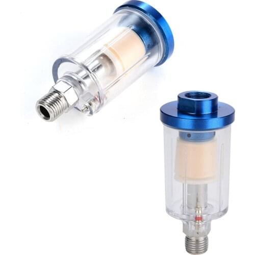 1/4" Water Oil Separator Inline Air Hose Filter Moisture Trap For Compressor Spray Paint Gun Pneumatic Tool Parts