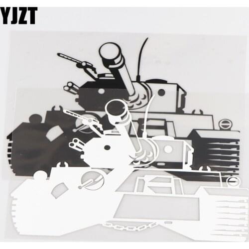 YJZT 13.2×17.6CM Military Theme Car Stickers Military Weapons High Quality Vinyl Decals Personalized Body Decoration 20C-0020