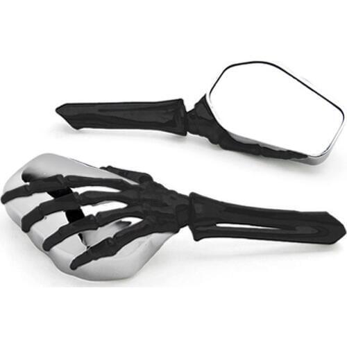 Brand new Skeleton Skull Hand Motorcycle Mirrors For Yamaha Road Star Silverado XV Midnight