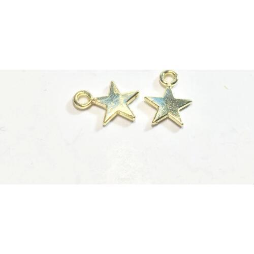 Eruifa 20pcs 10mm Polished Pretty Star Wholesell for Necklace and bracelet jewelry DIY handmade 2 colors